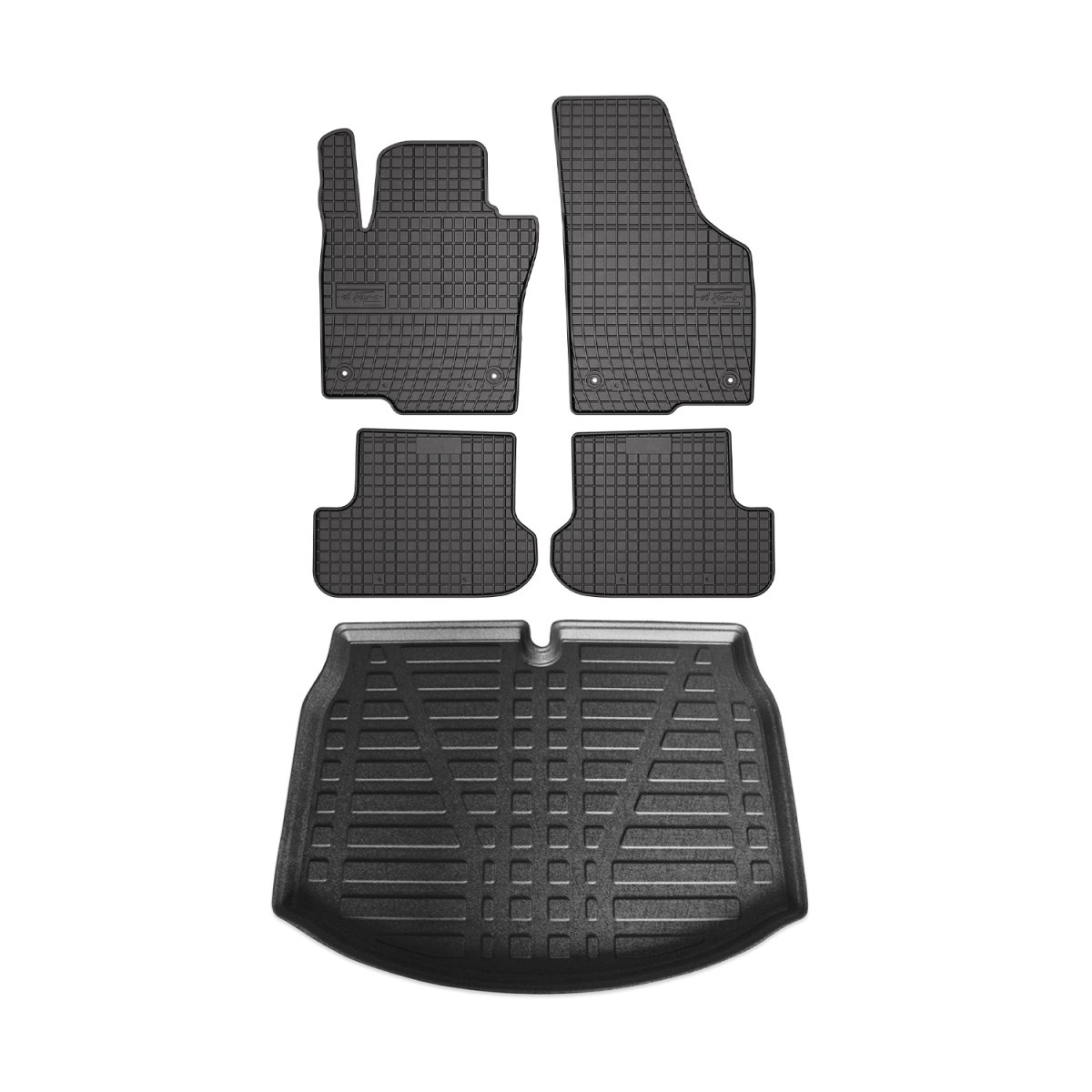 Volkswagen Beetle Floor-Trunk Mats - Omac - El-Toro & YPS - Black - '12-'19